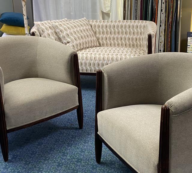 Fauteuils et canapé Art Déco