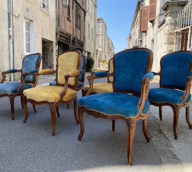 Fauteuils Louis XV