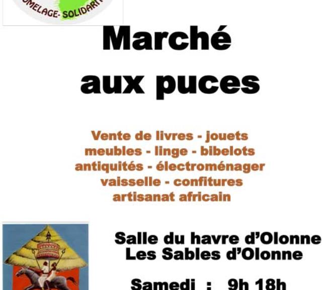 Marché aux puces organisé par le Comité de Jumelage Olonne-Gourcy - 2023-02-25et26-Affiche-Marche-aux-puces