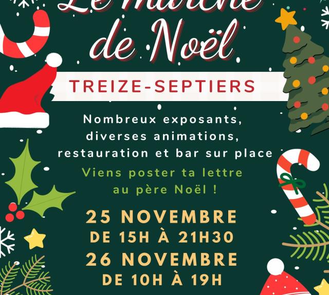 Affiche Marché de Noel de Treize Septiers 2023 - 1