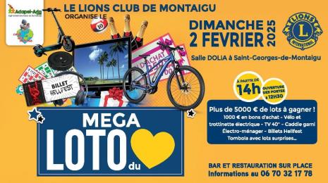 MEGA LOTO du Lions Club Le 2 fév 2025