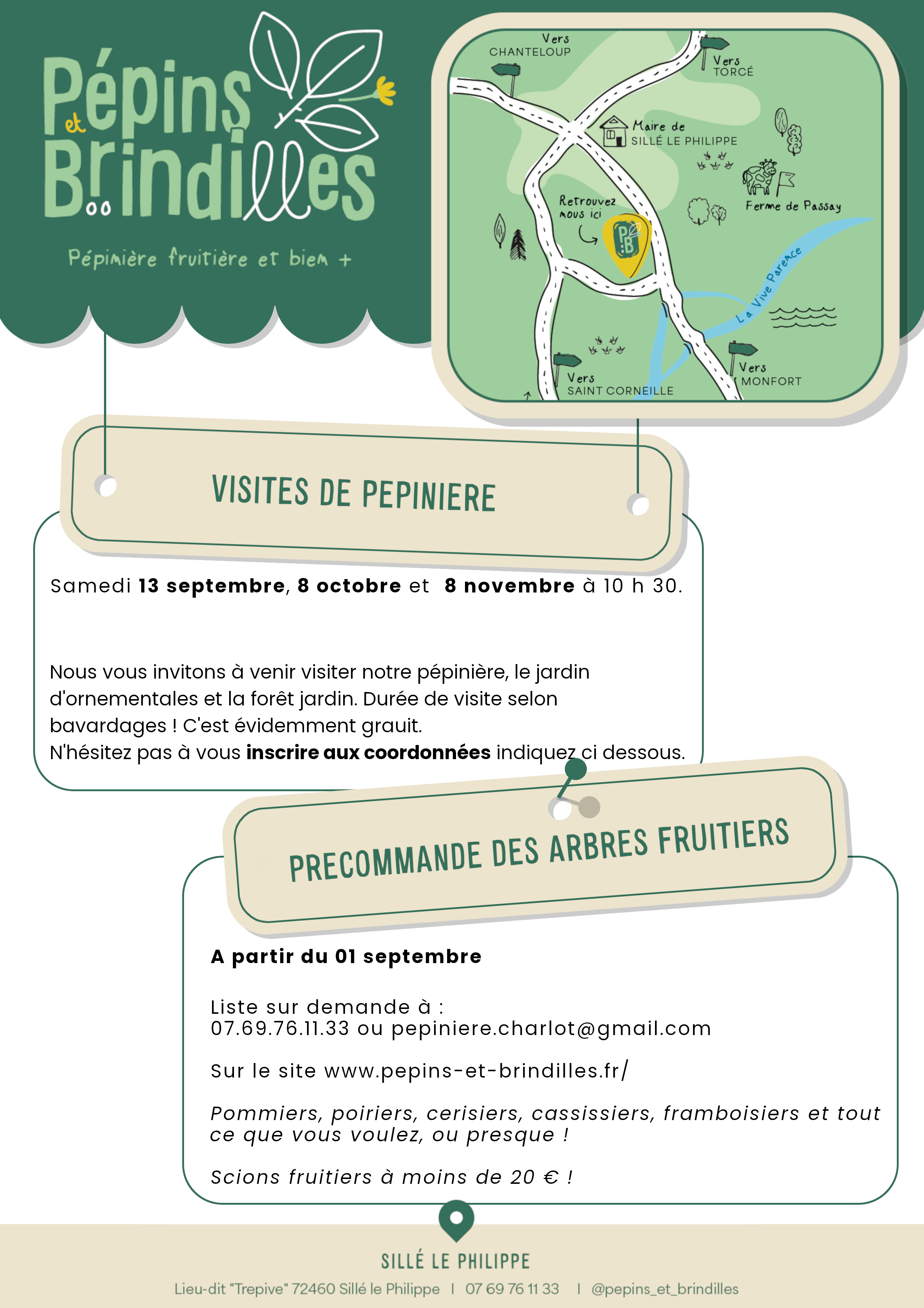 Visites de la pépinière – Pépins et Brindilles