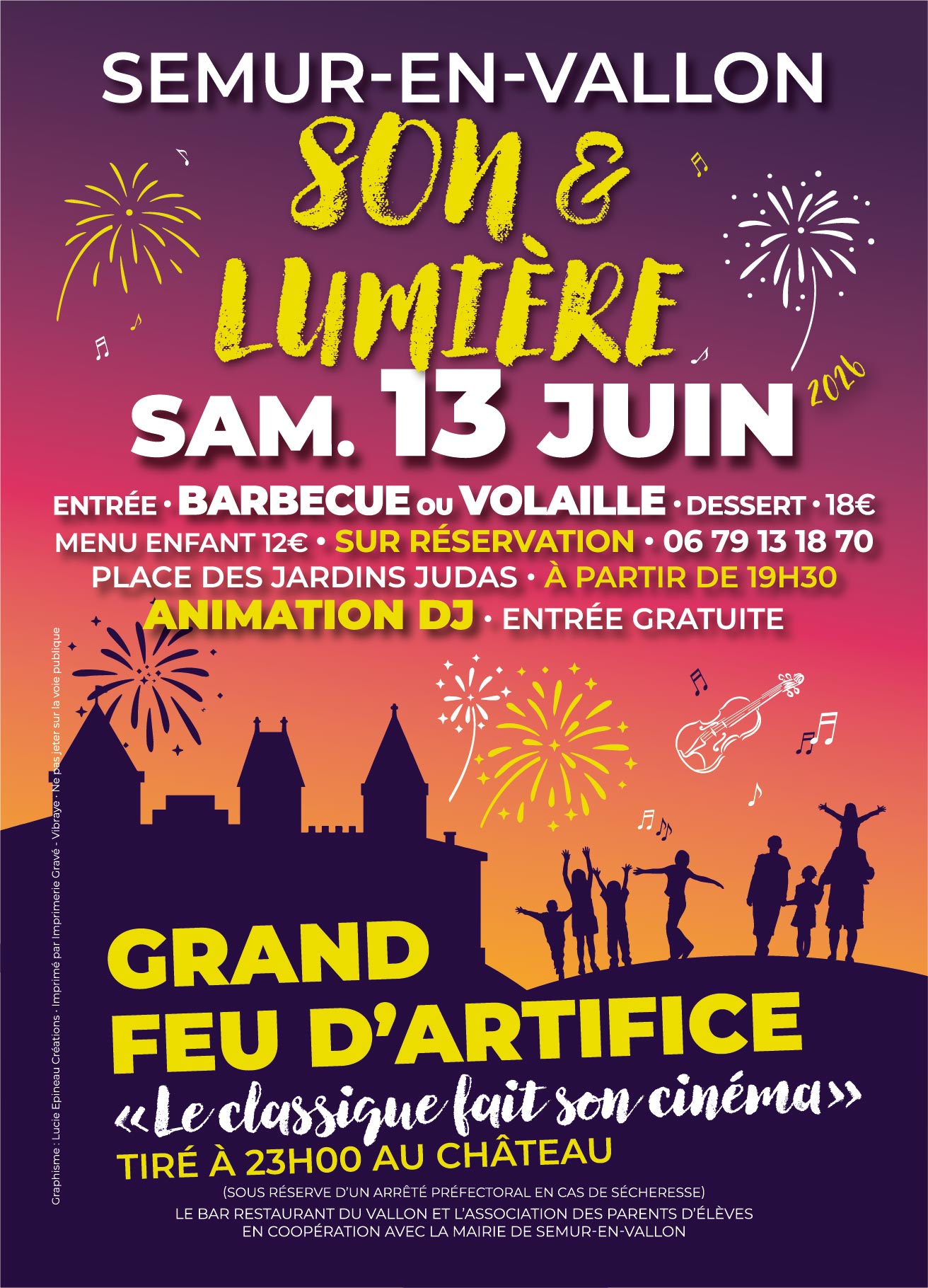 Son & lumière et feu d’artifice