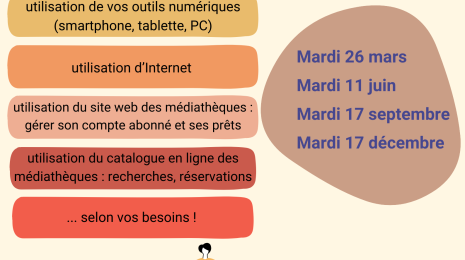 Permanence accompagnement numérique Du 17 sept au 17 déc 2024