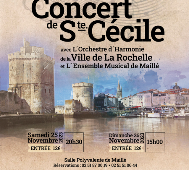 Affiche 2023 Concert de Sainte Cécile