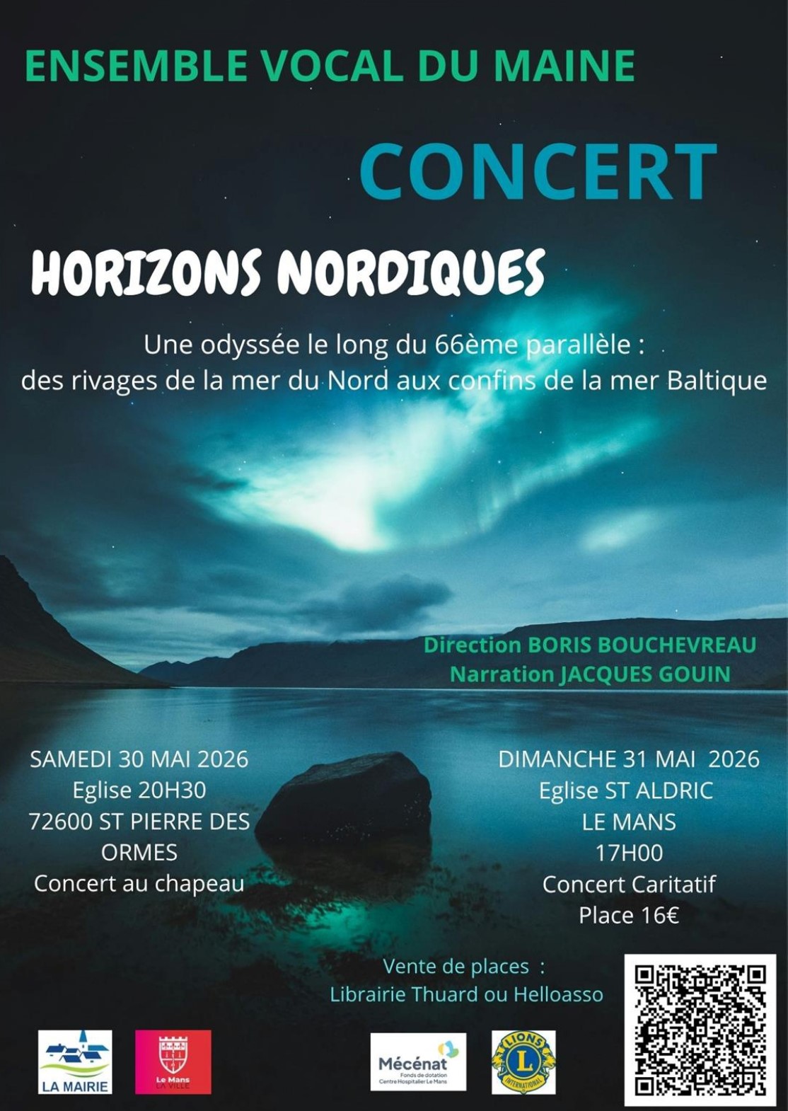 Concert de l’Ensemble vocal du Maine
