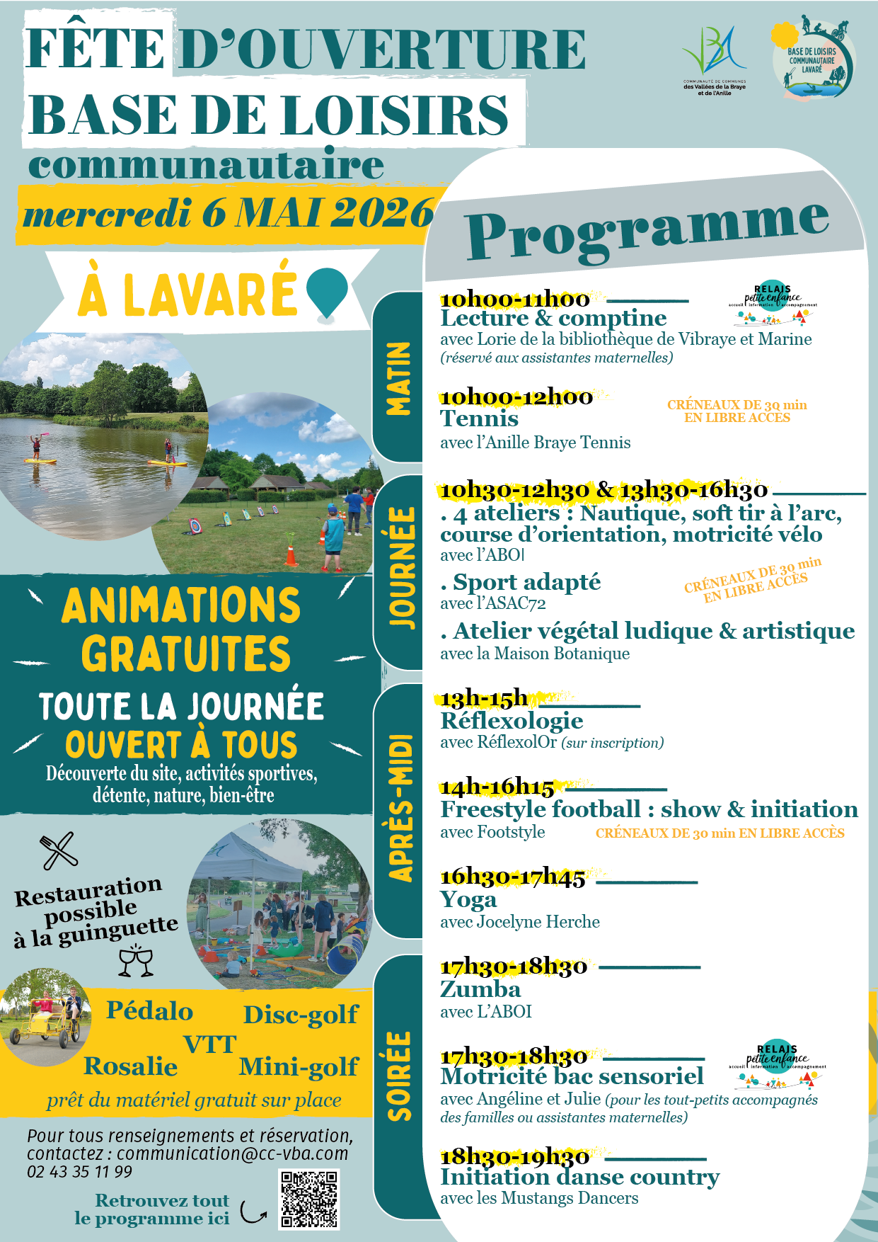 Fête d’ouverture de la base de loisirs