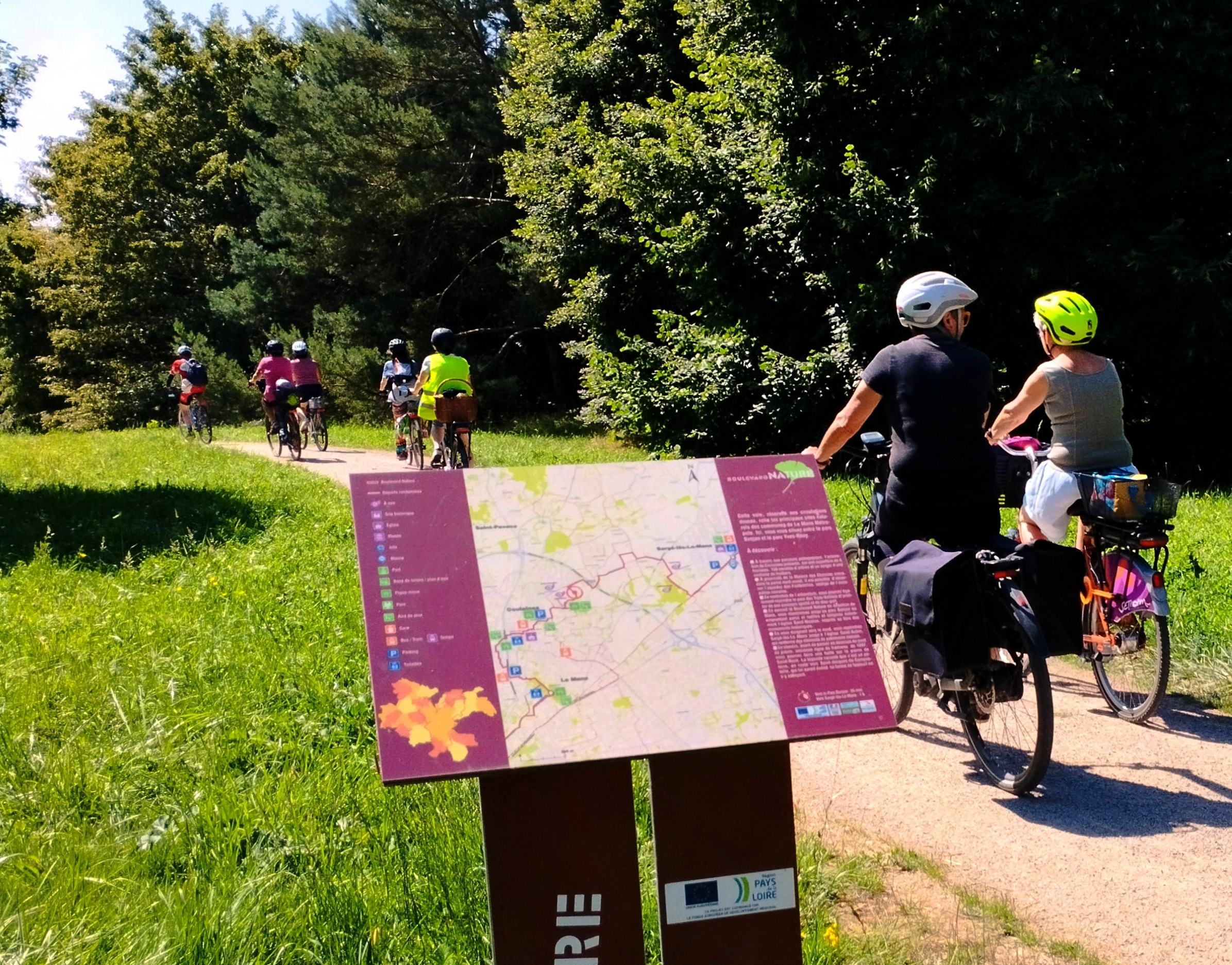 Sur le Boulevard Nature à vélo avec Cyclamaine, moitié ouest