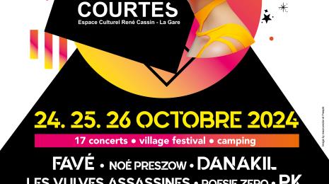 FESTIVAL "LES NUITS COURTES" Du 24 au 26 oct 2024