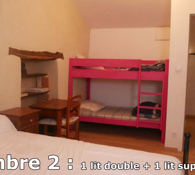 La Coltière_Chambre 2 lits superposés