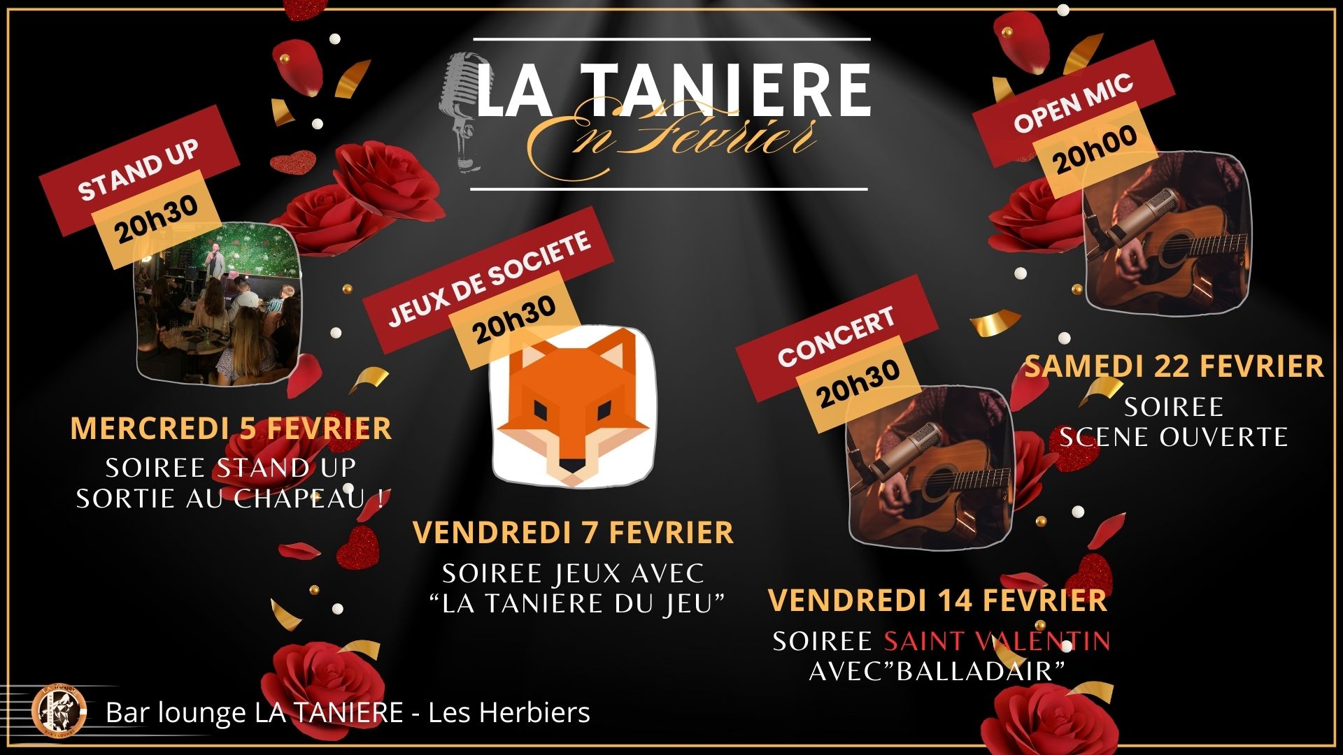 Soirée Jeux à la Tanière - Les Herbiers