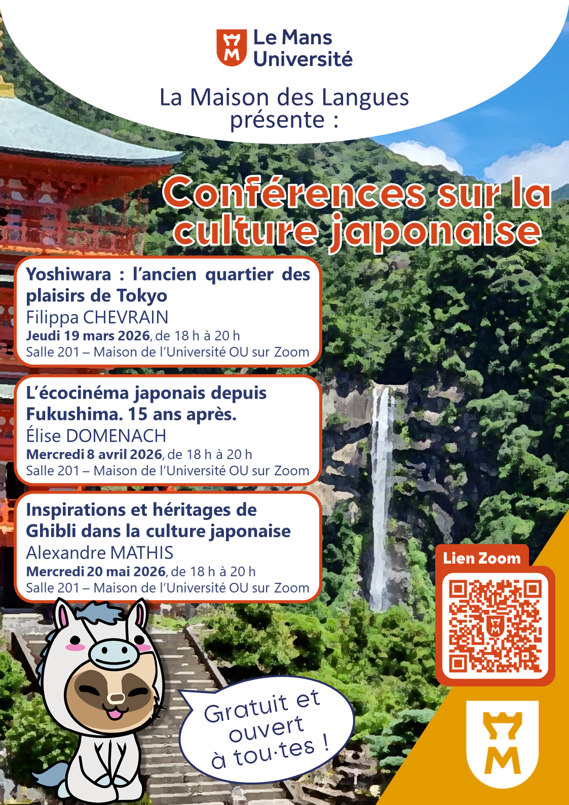 Conférence sur le Japon – Mai 2026 – Inspirations et héritages de Ghibli dans la culture japonaise