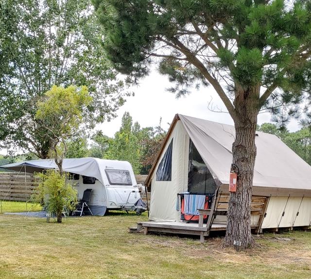 Tente écolodge junior 5 places camping la marzelle