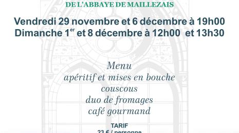 REPAS AUX CHANDELLES à la Foire de Noël de l