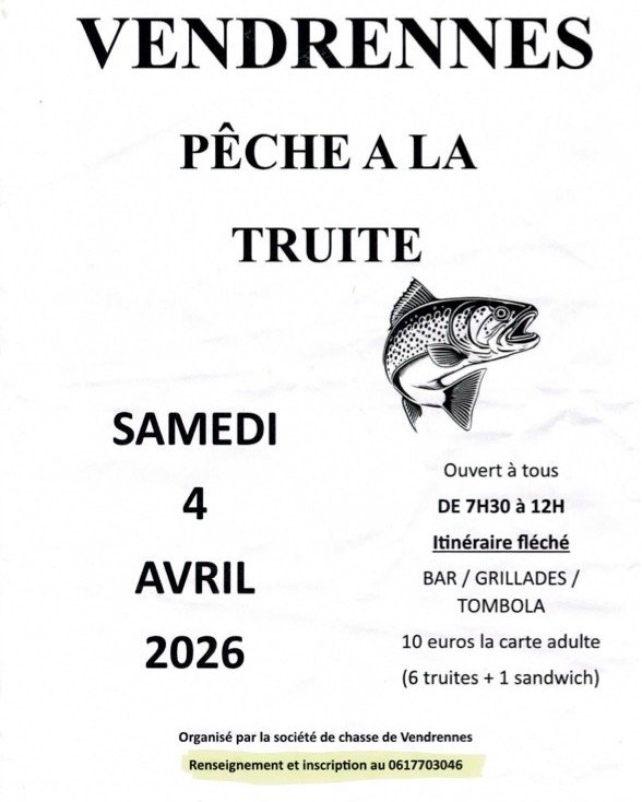 Pêche à la truite - Vendrennes