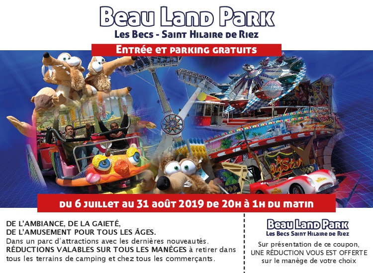 Beau Land Park Saint Hilaire De Riez FETE FORAINE-BEAULAND PARK - Sites touristiques SAINT-HILAIRE-DE-RIEZ