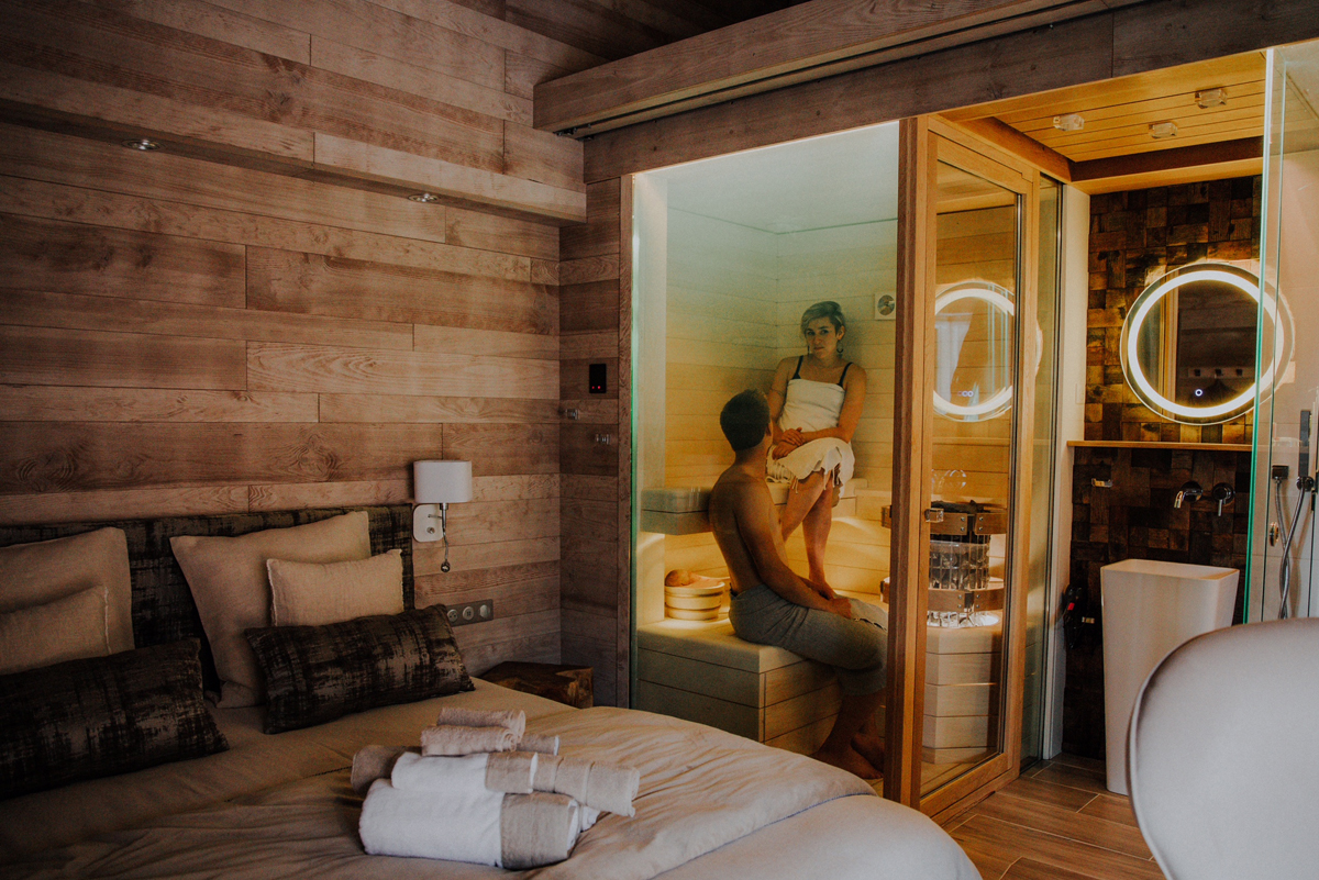 Lodge sauna – côté rivière & spa