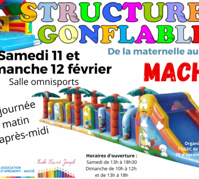 mache structures gonflables