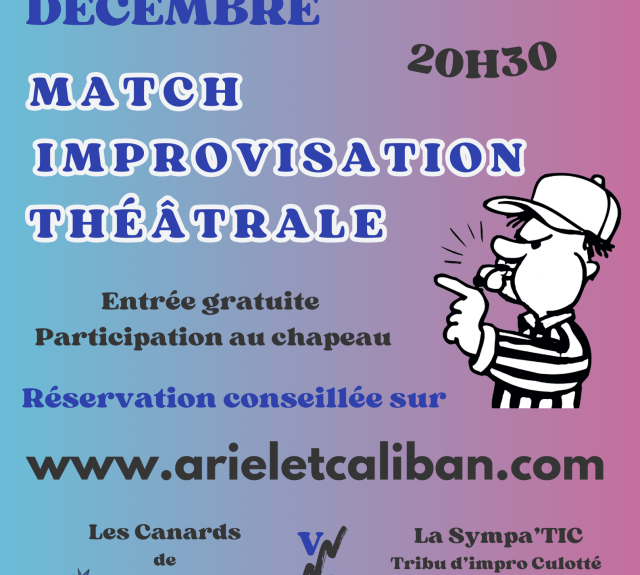 match impro 2 décembre