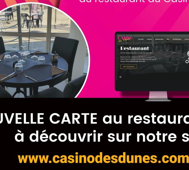 Restaurant-Casino-des-dunes-lafautesurmer-nouvelle carte resto