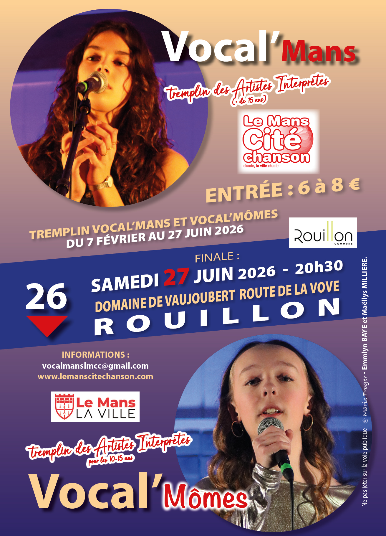 Finale du Tremplin Interprètes Vocal’Mans et Vocal’Mômes